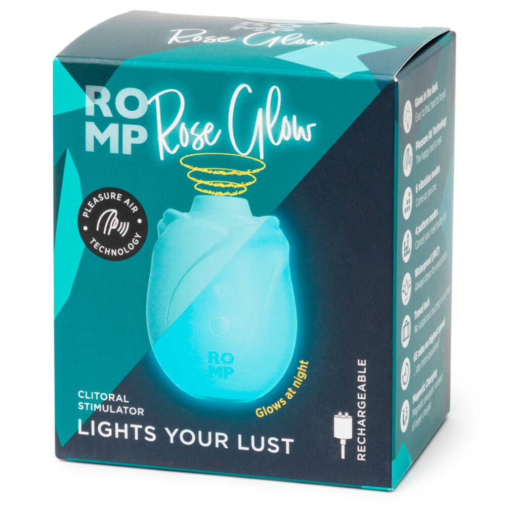 Romp - Rose Glow Pleasure Air Stimulator - Blue  photo-12