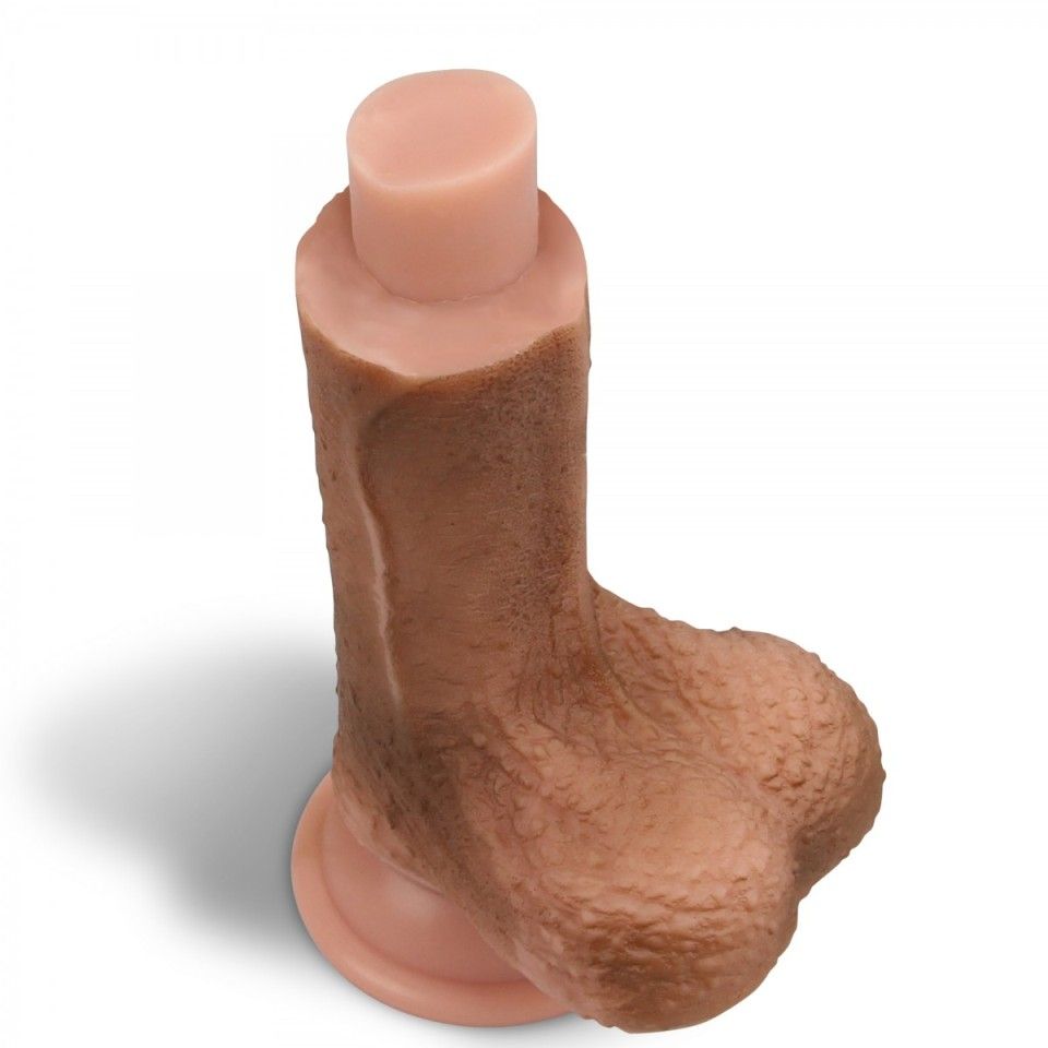 Built to deliver the most lifelike satisfaction, Love Toy Du... Lovetoy - 7" Dual Layered Nature Cock - Brown photo-2