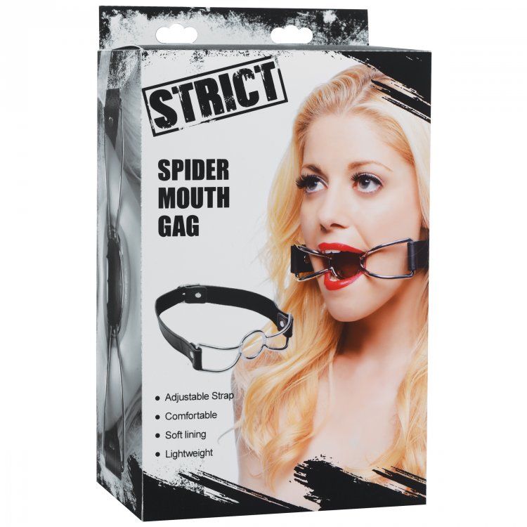 Keep that mouth wide open! Your submissive will be vulnerabl... Strict - Spider Mouth Gag - Black photo-3