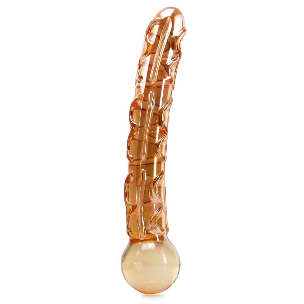 Glas - Orange Tickler Glass Dildo photo-4