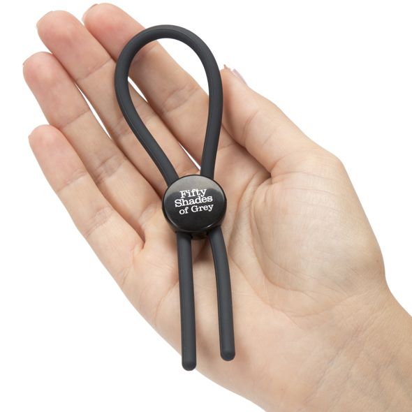 Realise your peak potential during shared encounters with Ag... Fifty Shades of Grey - Adjustable Cock Ring - Black photo-5