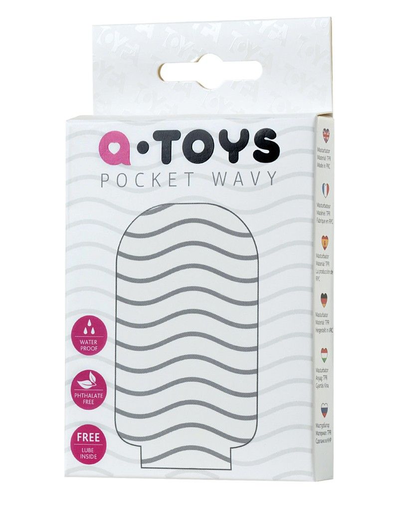 The Pocket Wavy Masturbator is your indispensable companion ... A-Toys - Pocket Wavy Masturbator - White photo-6