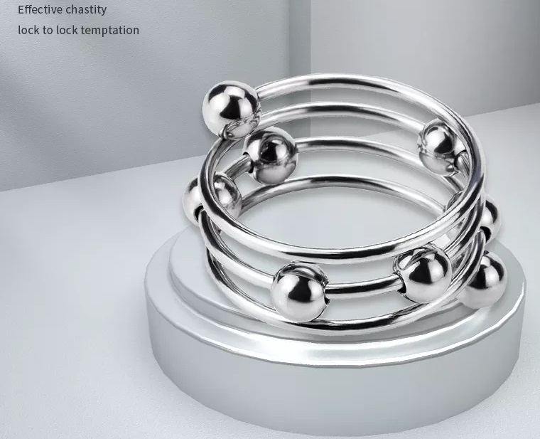 MT - Slide Ball Penis Ring 35mm - Silver photo-6