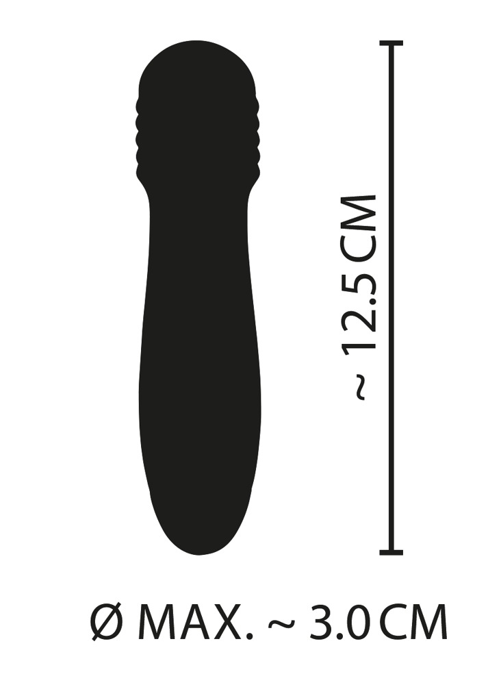 Green mini vibrator with an exciting grooved structure on th... Cuties - Exciting Mini Vibrator - Green photo-5