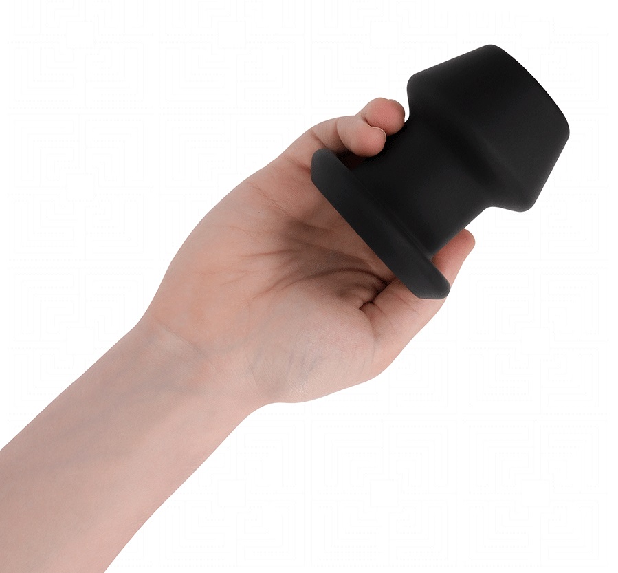 The Addicted Toys Extreme Hollow Anal Plug is the perfect ch... Addicted Toys - Extreme Hollow Anal Plug M - Black photo-3