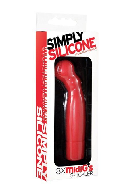 Iconbrands - Simply Silicone G-spot 8 Function Vibrator - Re... Iconbrands - Simply Silicone G-spot 8 Function Vibrator - Red photo-2