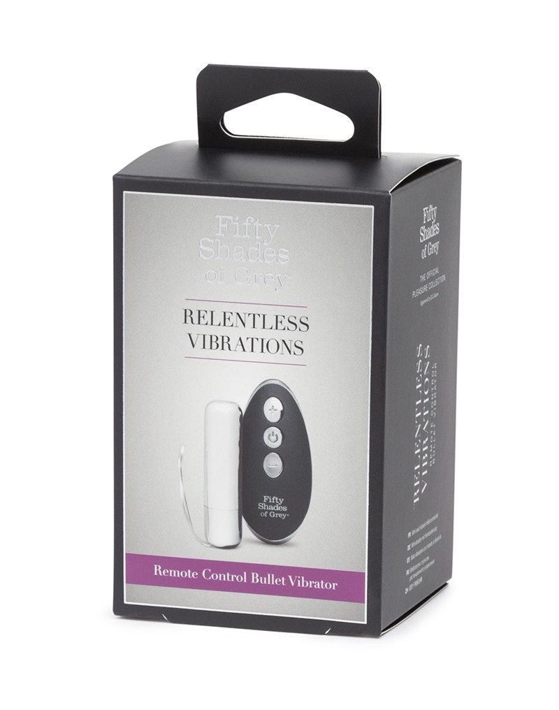 Rediscover the steamy adventures of Anastasia and Christian ... Fifty Shades of Grey - Relentless Remote Control Bullet - Silver/Black photo-6
