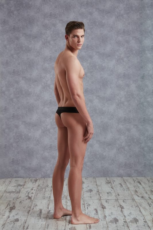 Feel sexy and confident in this beautiful black thong. The f... Doreanse - Men's Mesh String - Black - S photo-2