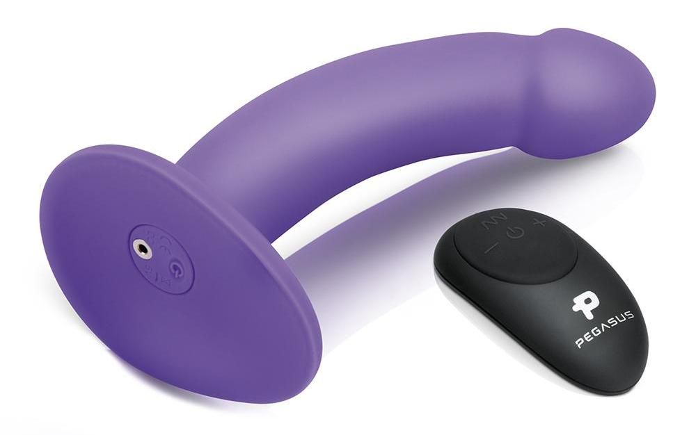 15 Vibration patterns
6 Vibration speeds
Wireless Remote Con... Pegasus - 6'' Curved Wireless Remote Control w/Harness - Purple photo-4