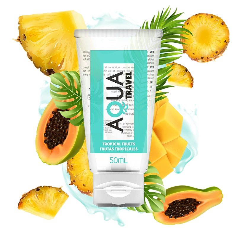 Aqua Travel - Tropical Fruits Water-Based Lube - 50ml photo-2