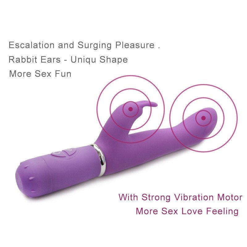 Bring you sensual feeling to another level with this wonderf... Aphrodisia - 10-Mode G Spot Rabbit - Purple photo-13