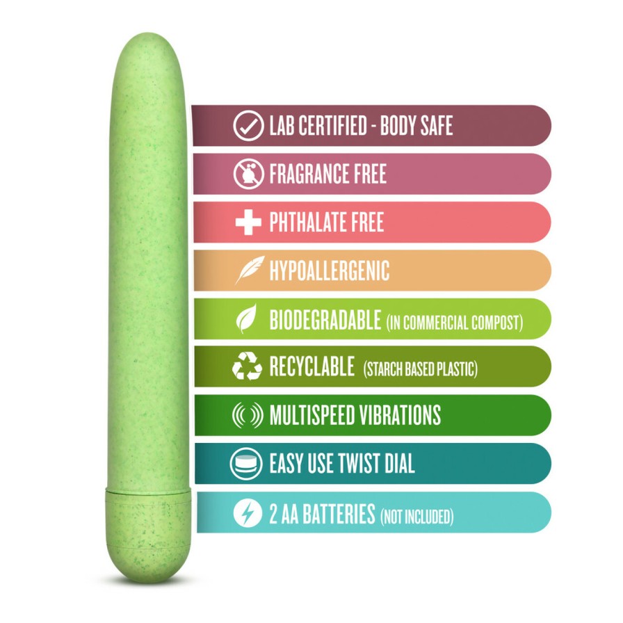 This pleasure-packed petite vibe is crafted from Biofeel, a ... Gaia - Eco Vibe - Green photo-2