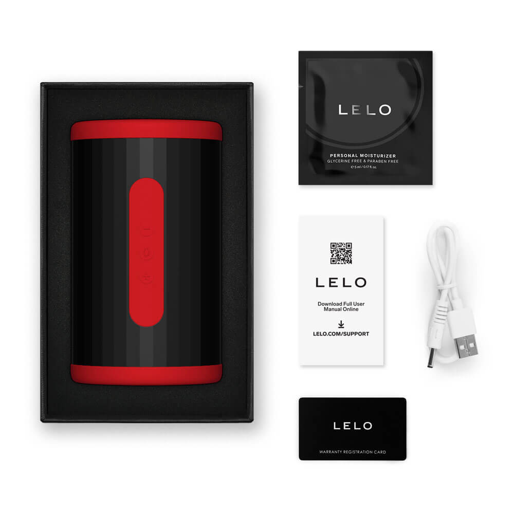 Lelo - F2S Double Sonic AI Stamina Trainer Stroker - Red photo-12
