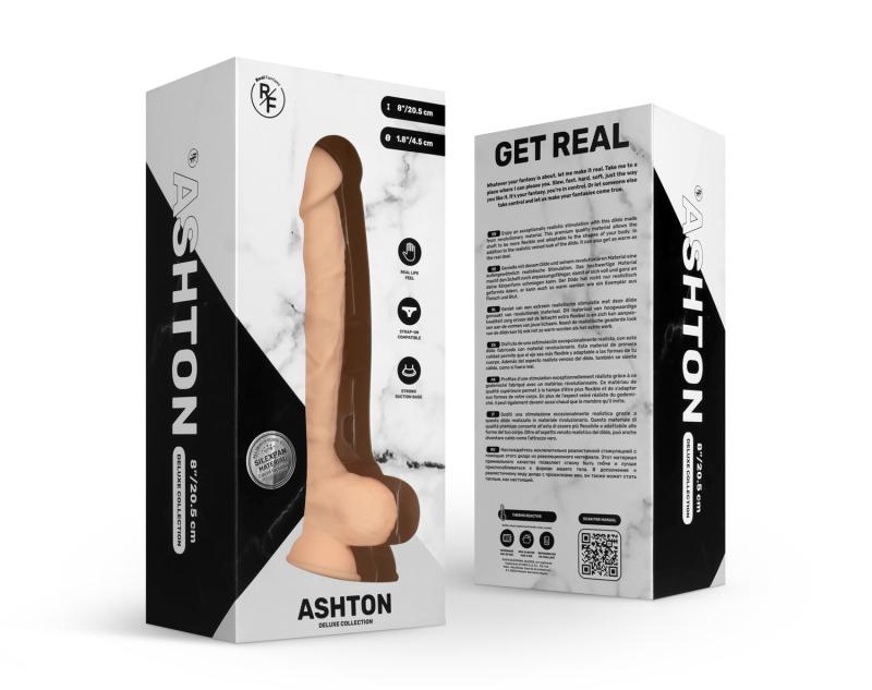 Enjoy exceptionally realistic stimulation with the Ashton di... Real Fantasy - Ashton Dildo 21cm photo-10