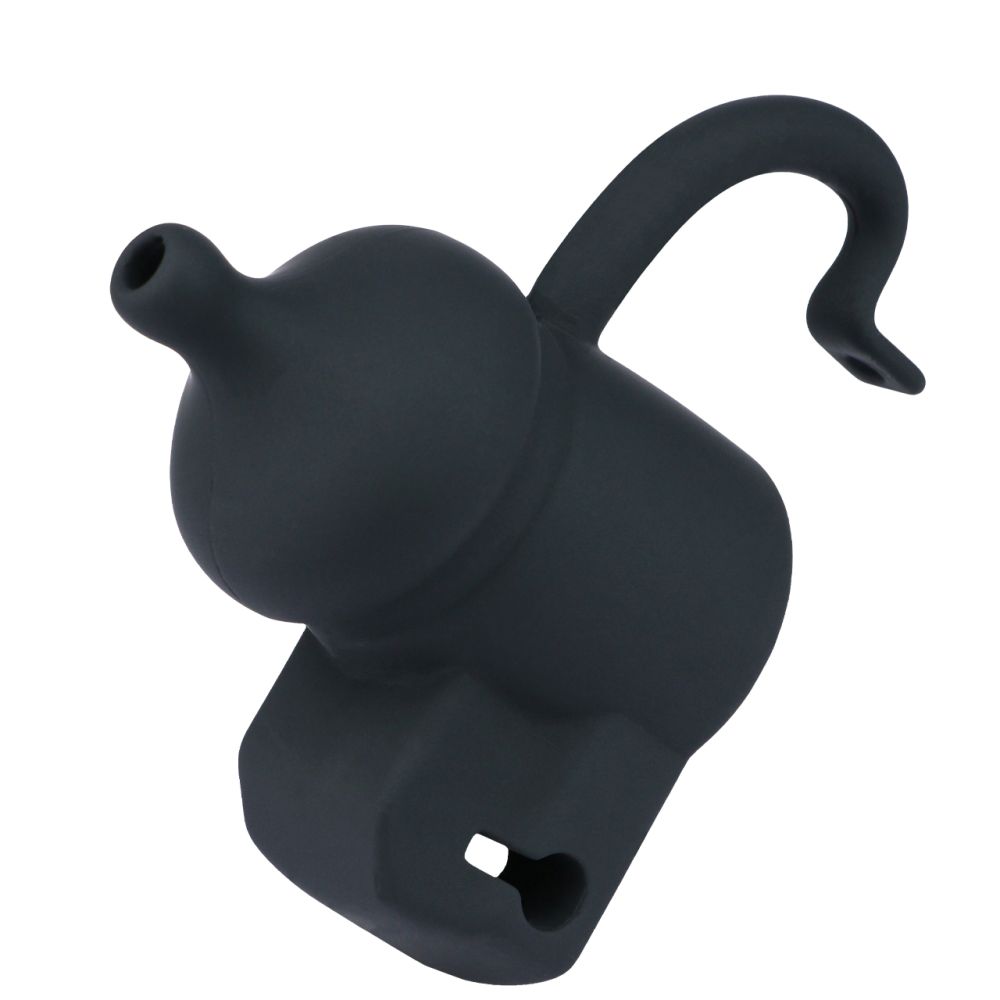 FAAK - Silicone Chastity Cage 121 - Black photo-4