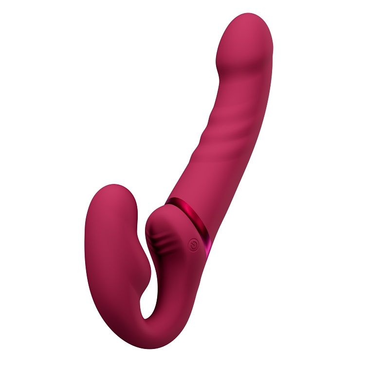 Flexible double-ended vibrating strapless strap-on.
Two bod... Lovense - Lapis Vibro Strap-On photo-3