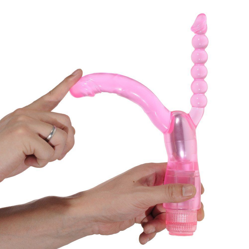 Are you looking for some special 02 Vibrators?This dual pene... Aphrodisia - Double Pleasure Dual Penetrator Vibrator - Pink photo-10