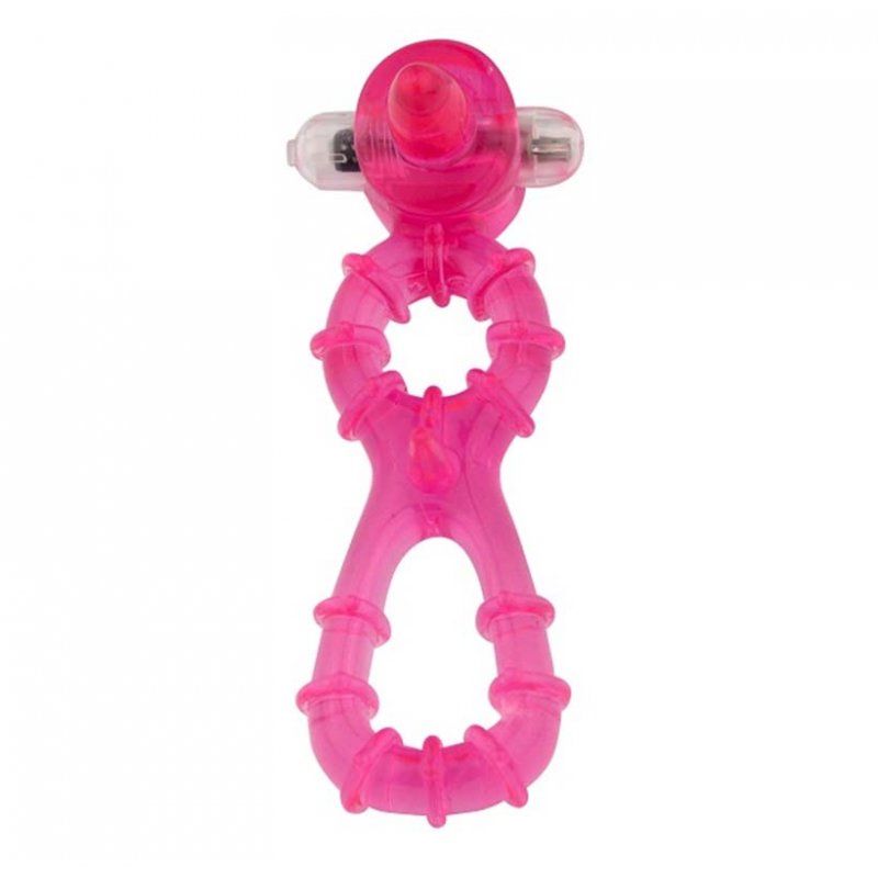 Enjoy stimulating textures with the Cock Ring. A must-have f... Aphrodisia - Beefcake Heavy Rings Vibe - Pink photo-2
