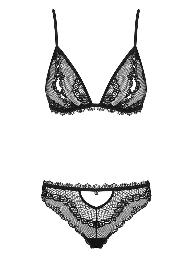 The perfect colour of underwear for a wonderful night? Of co... Obsessive - Millagro Set - Black - L/XL photo-7