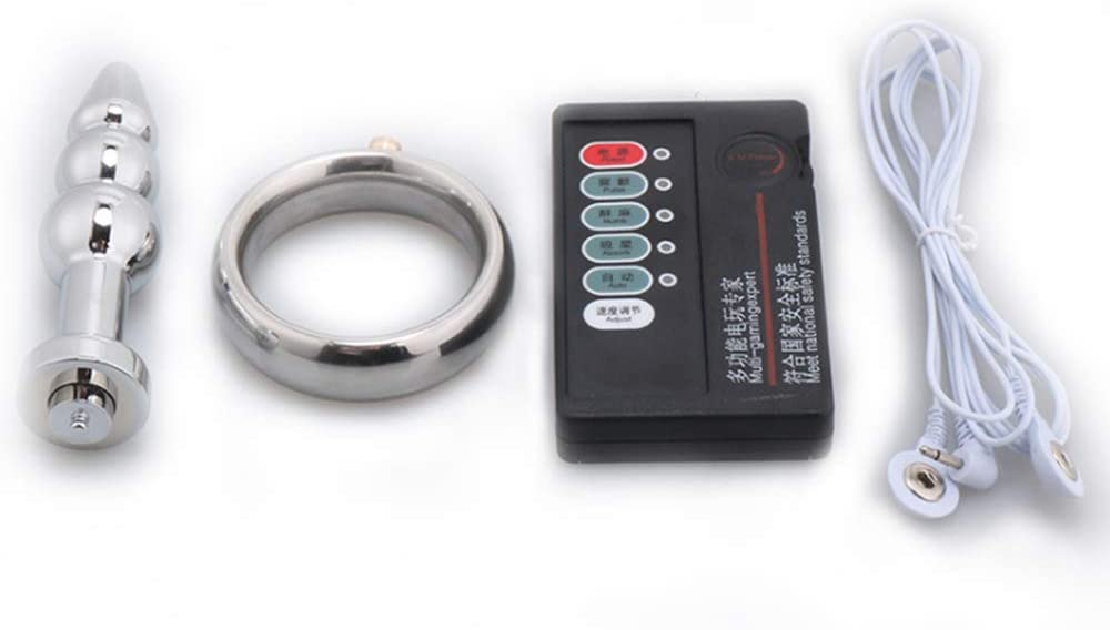 MT - Electric Shock Anal Plug & Ball Strecher 45mm photo-10