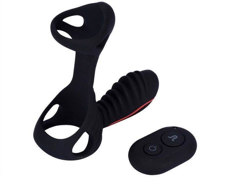 Revolutionary and powerful vibrating ring with remote contro... Adrien Lastic - Gladiator Remote Controlled Cock Ring photo-2