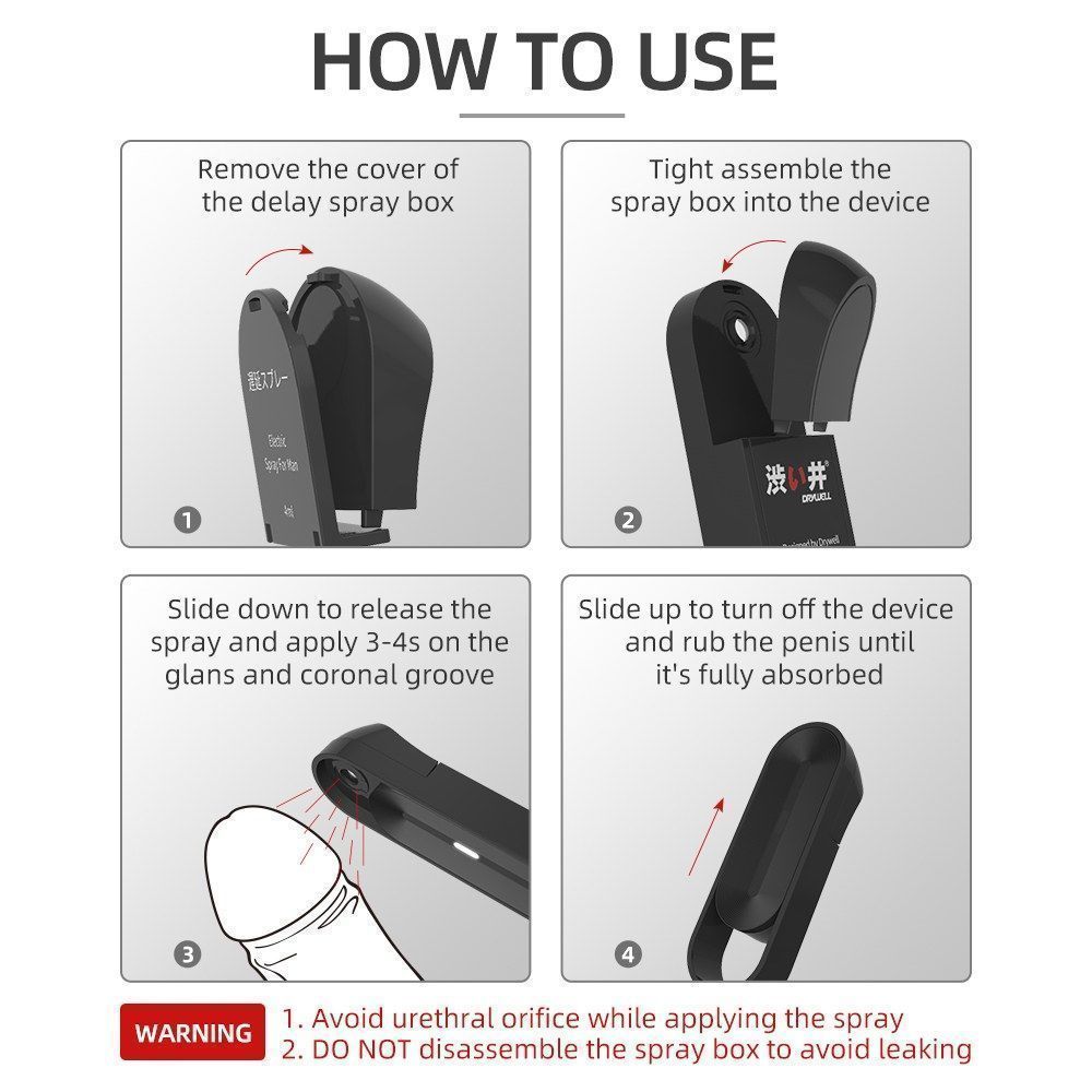 Super Portable, Easy store and carry, Unique electric atmoiz... Drywell - Portable Pocket Atomization Delay Spray - 4ml photo-15
