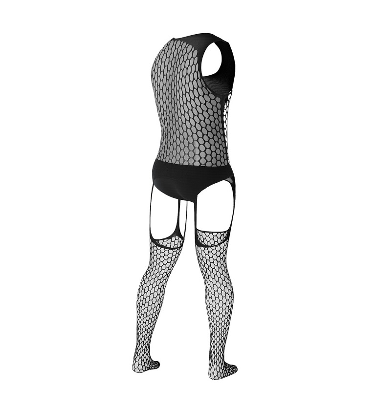 Cut4men - Ravage Men Bodystocking - Black - S/M 照片-4
