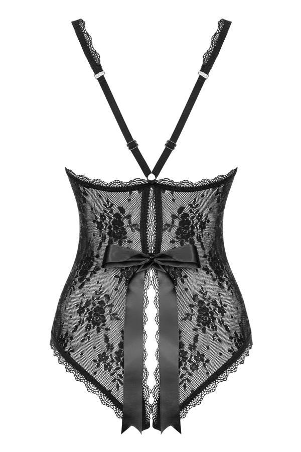 Obsessive - Behindy 开档连身衣 - 黑色 - L/XL 照片-8