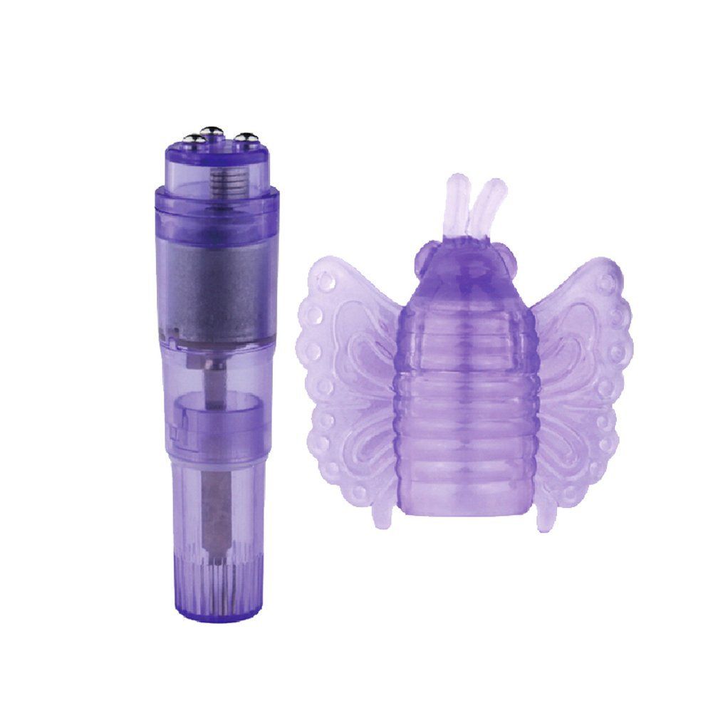 Give yourself the variety and options your kitty and clit ar... Aphrodisia - Butterfly Massager - Purple photo-3