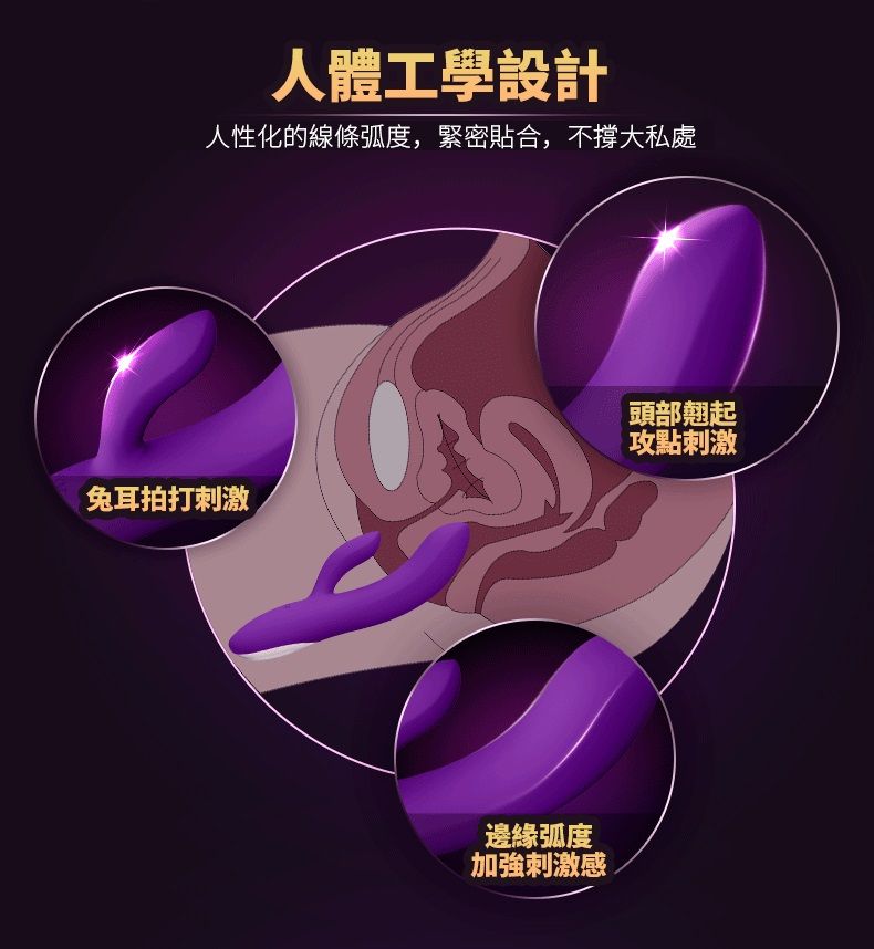 Snow Rabbit combines clitoral stimulation with arousing vibr... MyToys - Snow Rabbit Vibrator- Purple photo-8