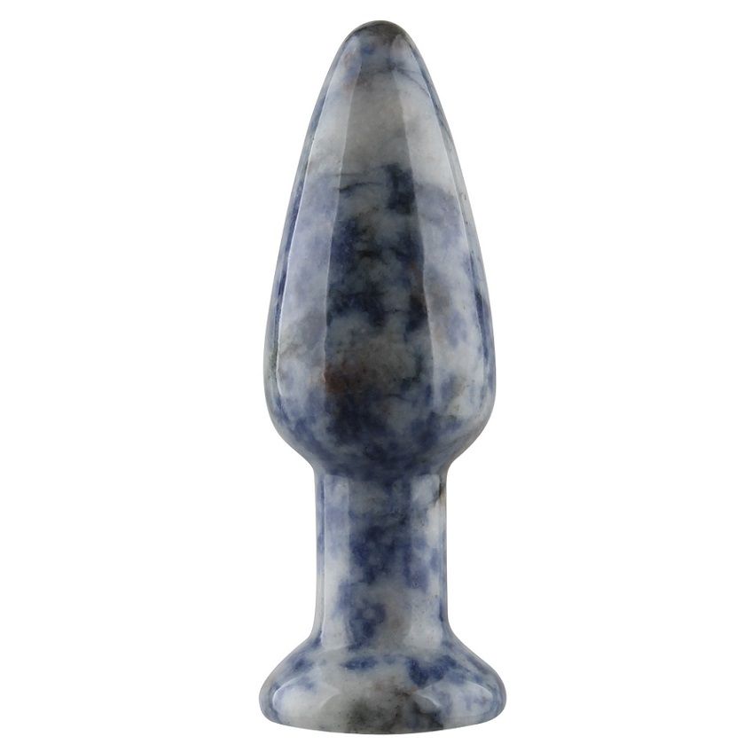 Sodalite is a rich royal blue tectosilicate mineral widely u... Allwell - Natural stone Anal Plug - Blue Sodalite photo