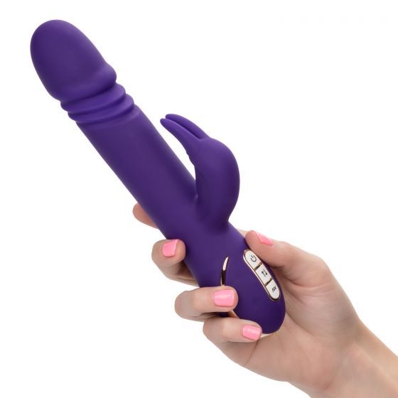 The luxurious Jack Rabbit Signature Collection brings thrill... CEN - Jack Rabbit Signature Thrusting Vibe - Purple photo-2