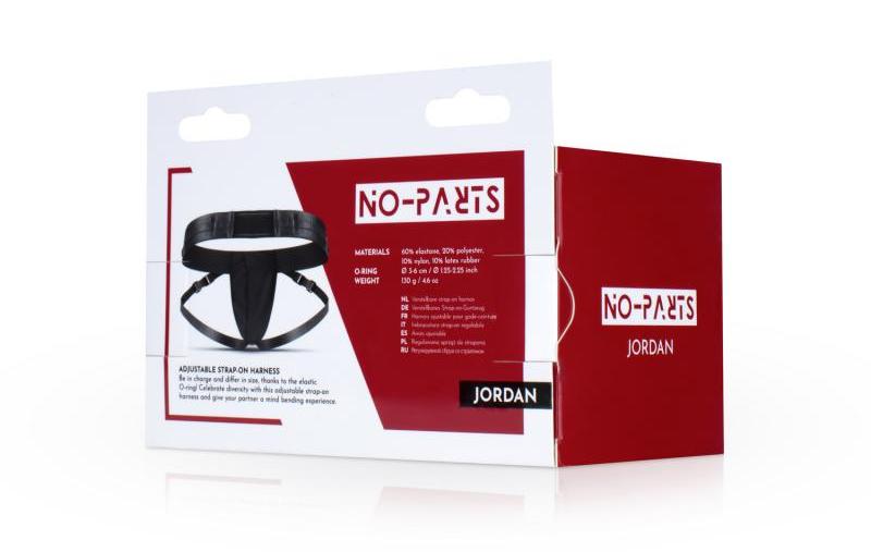 Enjoy a fantastic experience together with this No-Parts Str... No-Parts - Jordan Strap-On Harness - Black photo-7