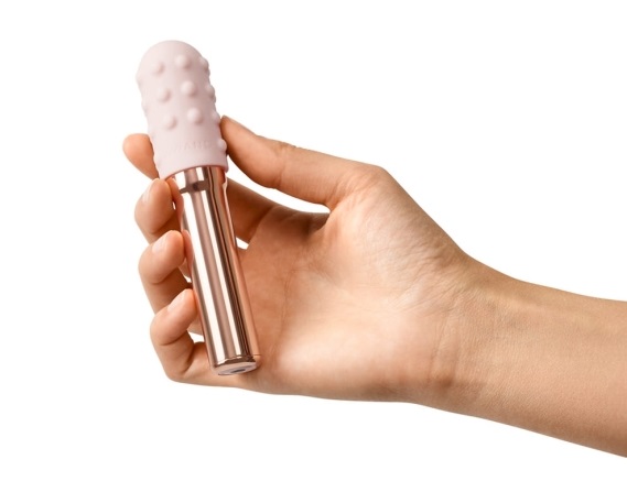 Rechargeable Vibrator With Silicone Textured Ring
Take your... Le Wand - Grand Bullet - Rose Gold photo-2