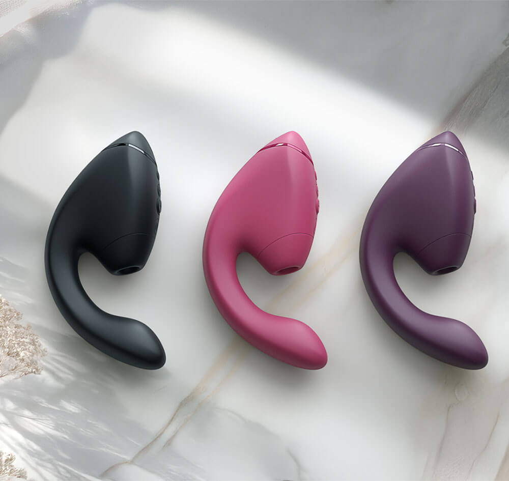 Designed to combine Womanizer’s 3D Pleasure Air suction ... Womanizer - Next Duo 3D Pleasure Air G-Spot Vibrator - Dusky Pink photo-17