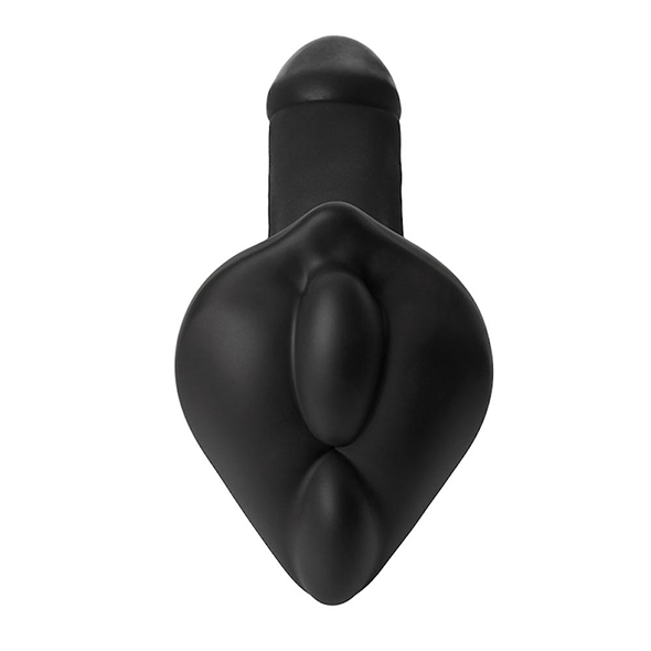 The patented bumpher is a dildo base stimulation cushion des... Banana Pants - Bumpher Strap-On Cushion - Black photo-5