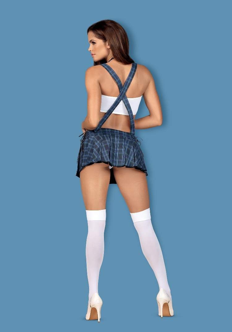 Spicy fantasy that you can easily fulfill? Playing the role ... Obsessive - Studygirl Costume - Blue - L/XL photo-4