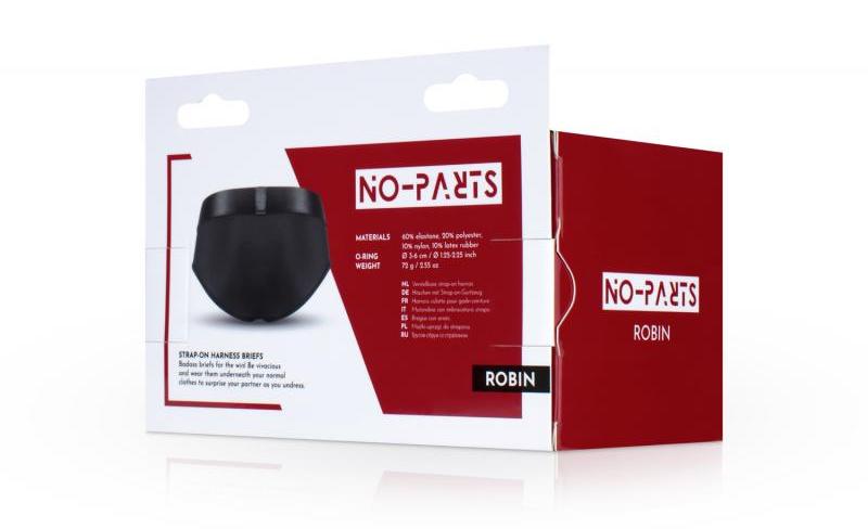 Bring some sensual excitement into the bedroom with this bea... No-Parts - Robin Strap-On Harness M - Black photo-6
