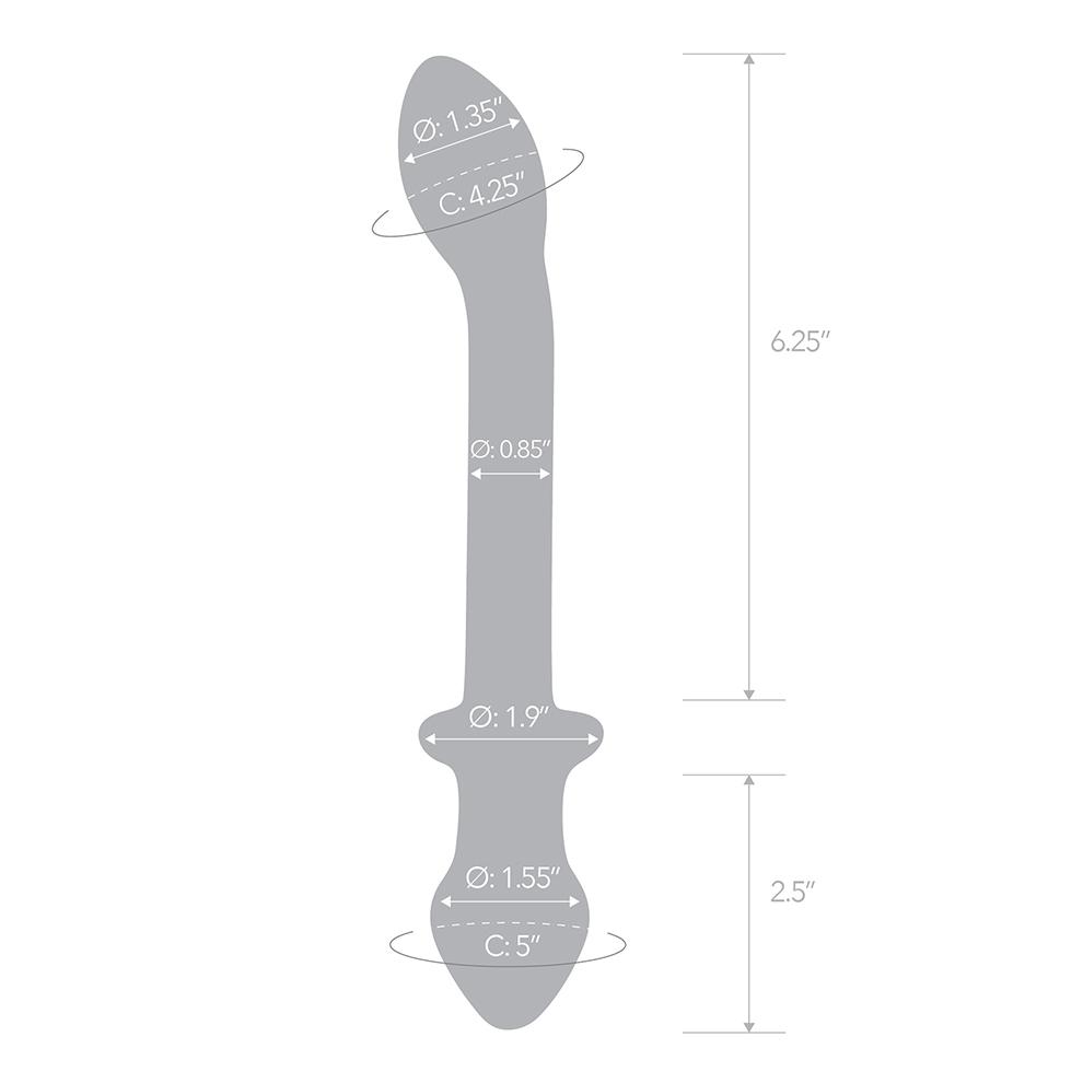 Glas - 9.5" Double Play Dual-Ended Dildo photo-6