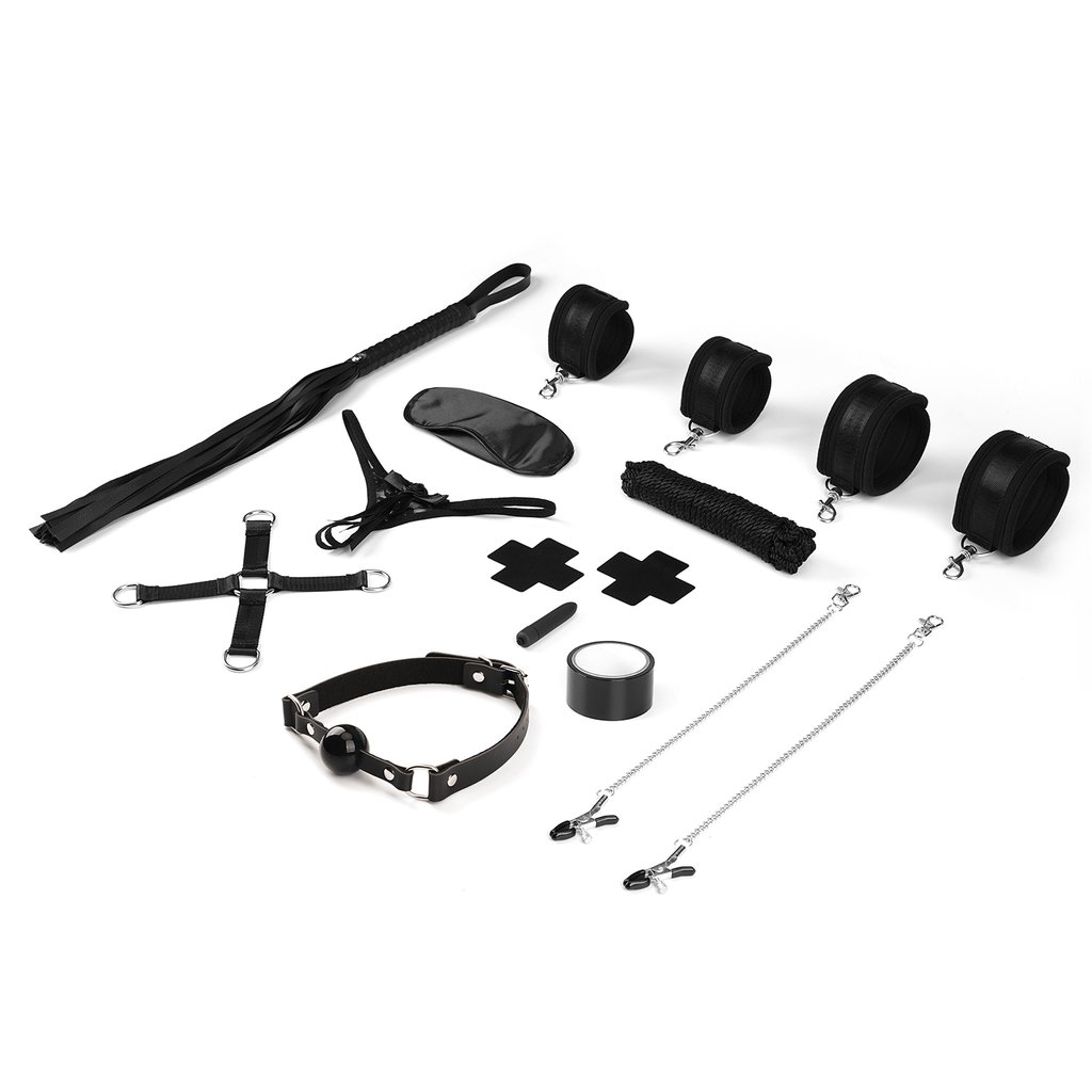 Liebe Seele - Bound You Bondage Set 12pcs - Black