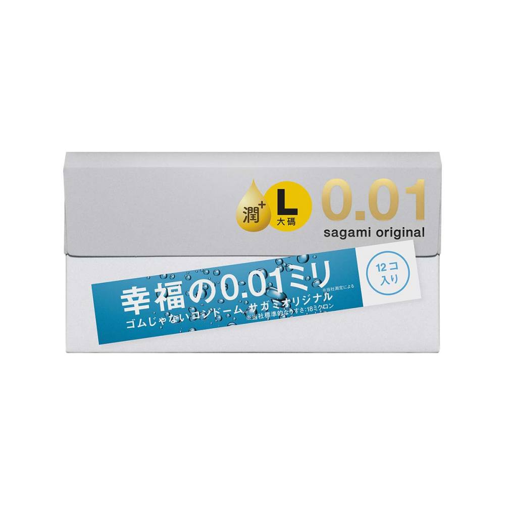 Sagami - Original 0.01 L-size Extra Lubricated 12's Pack