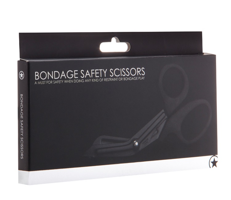 Ouch - Bondage Safety Scissors - Black 照片-3