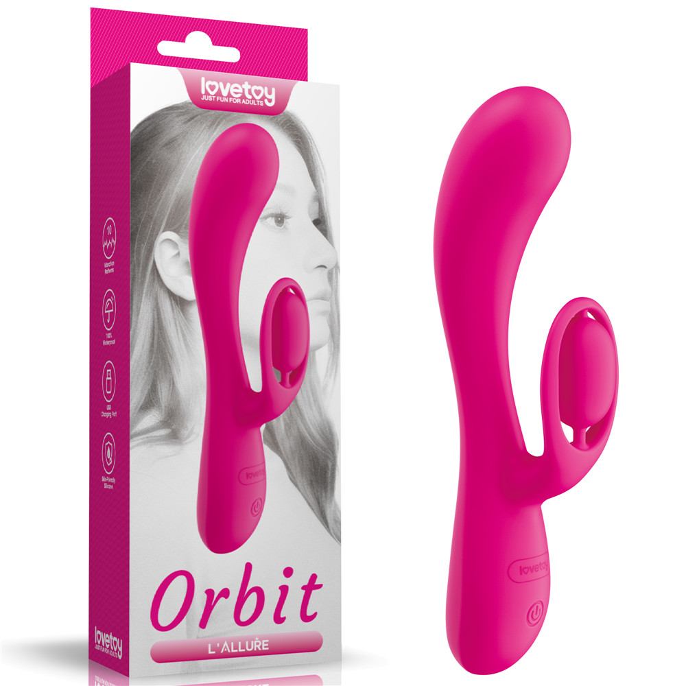 Experience ultimate pleasure with this luxury rechargeable s... Lovetoy - Orbit Rabbit Vibrator - Pink photo-17