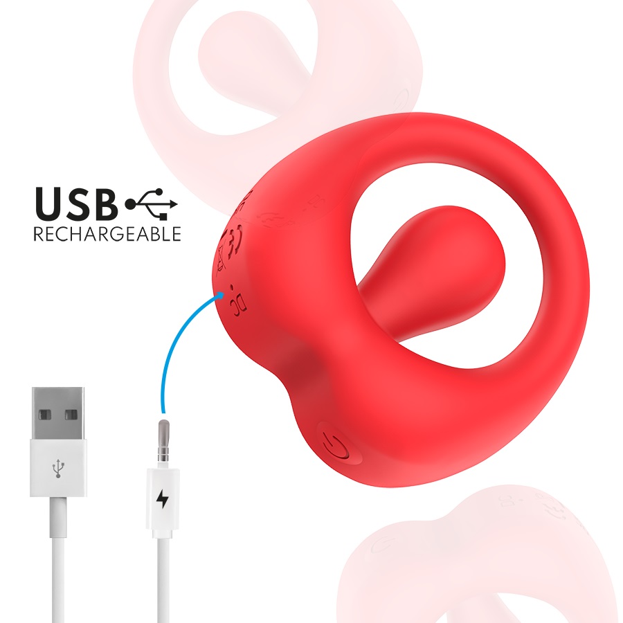 Intense - Russel Vibro Ring - Red photo-8