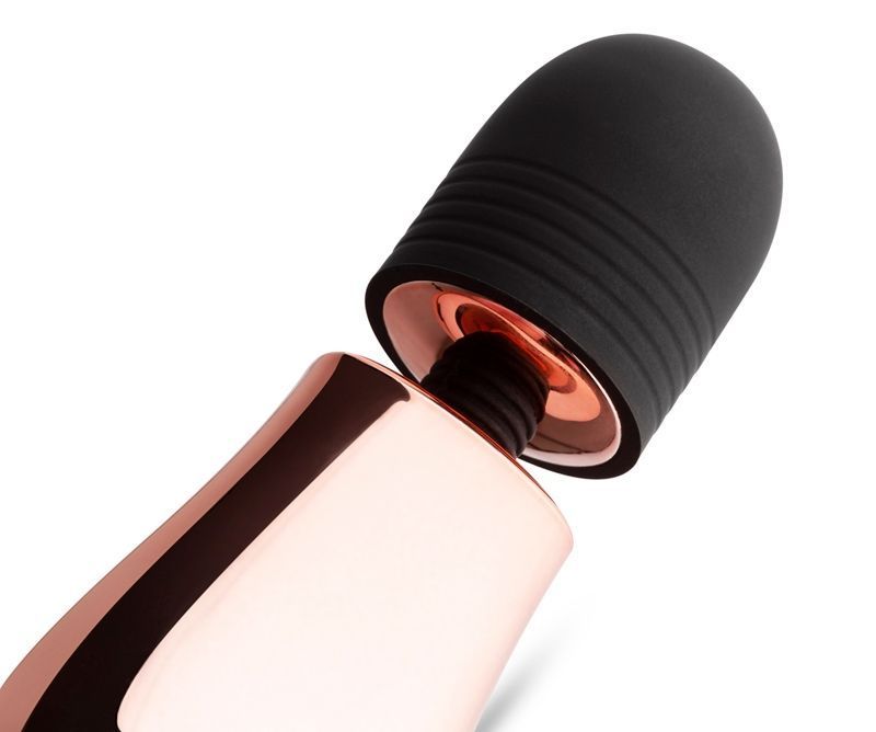 If a wand massager is too large and intense for you, then th... Rosy Gold - Nouveau Mini Massager - Pink photo-6