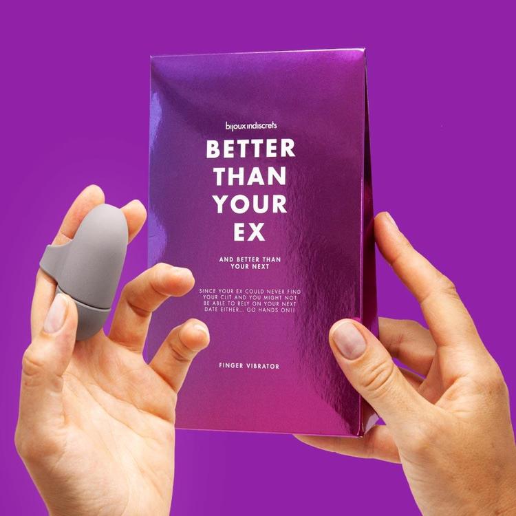 Since your ex could never find your clit and you might not b... Bijoux Indiscrets - Better Than Your Ex Clitherapy Vibe - Black photo-6