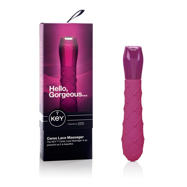 With 7 intense patterns for the ultimate in stimulation, Key... Key - Ceres Lace Vibe – Pink photo-9