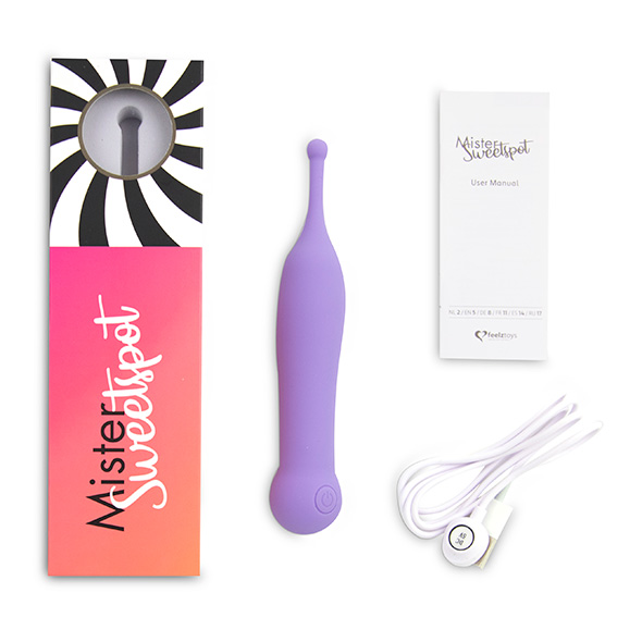 Mister Sweetspot knows how to touch your sensitive spots! Th... Feelztoys - Mister Sweetspot Clitoral Vibe - Purple photo-5