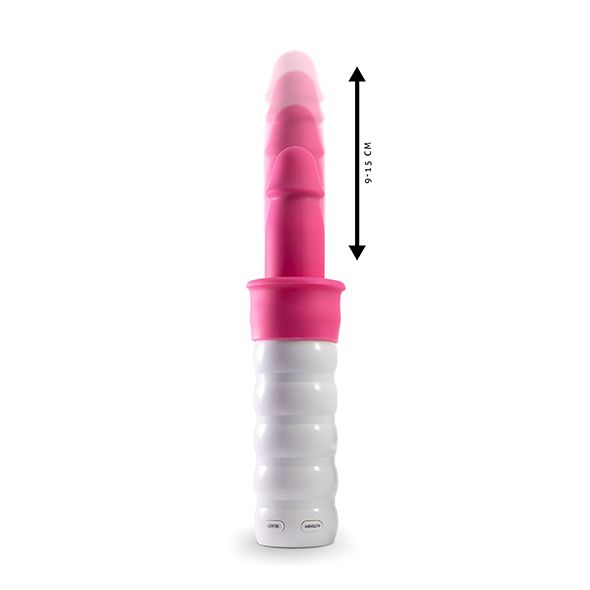 Meet the first handheld love-machine for ladies. The silky s... Lady Stroker - The Love Machine - Pink photo-4