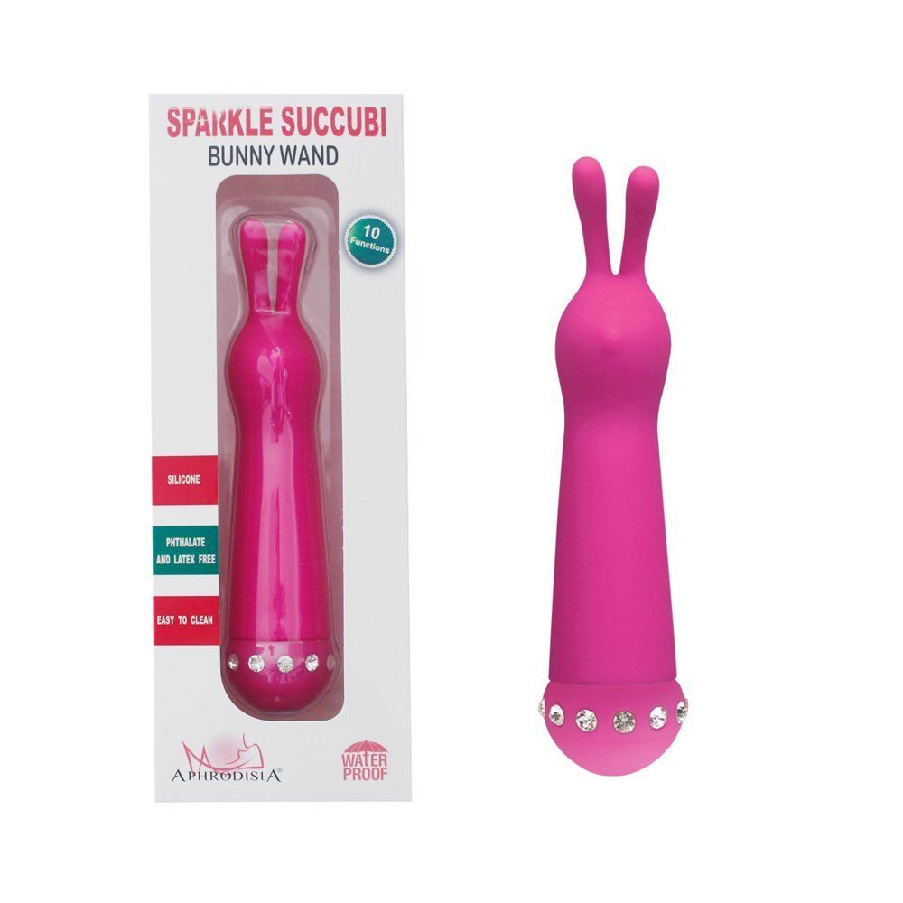 Fashion Succubi Bunny Wand With Diamantes
A wonderful 7 spe... Aphrodisia - Sparkle Succubi Bunny Wand - Black photo-3